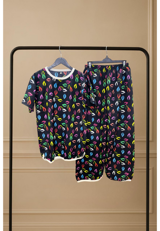 COLORPOP NOIR PRINTED SHIRT AND TROUSER