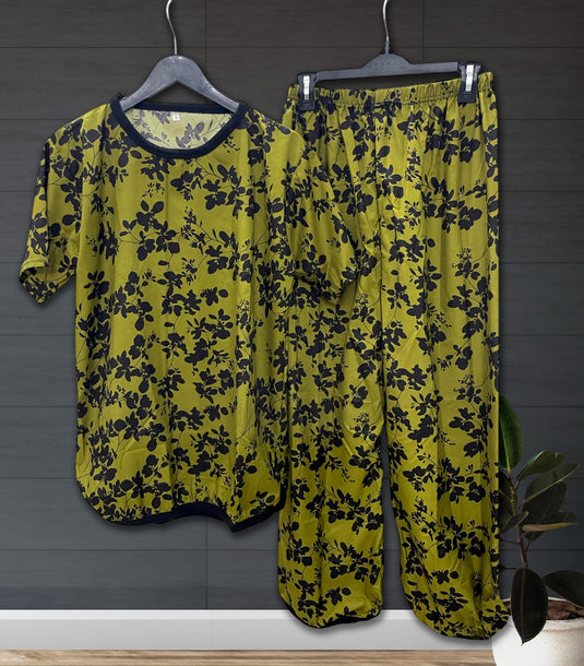 MIDNIGHT FLORA PRINTED SHIRT AND TROUSER