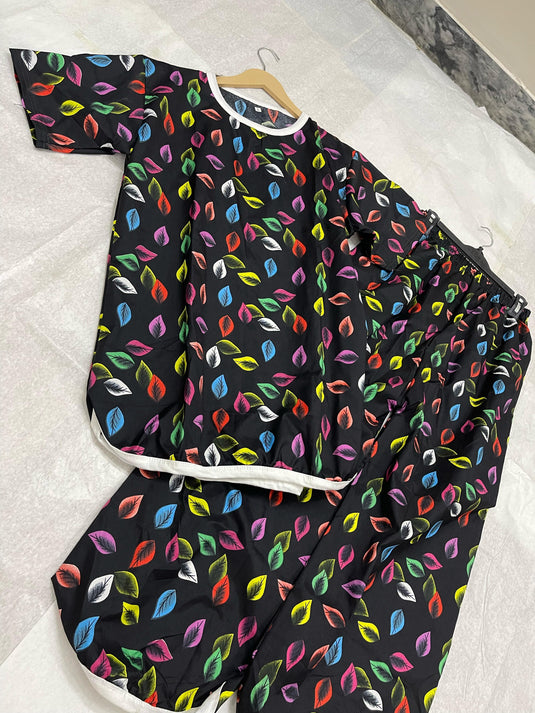 COLORPOP NOIR PRINTED SHIRT AND TROUSER