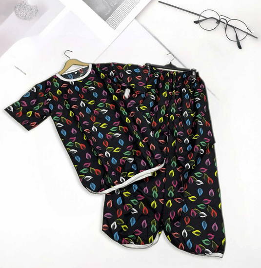 COLORPOP NOIR PRINTED SHIRT AND TROUSER