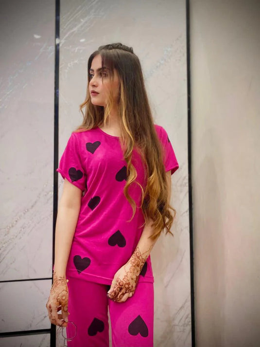 PINK BLACK HEARTS