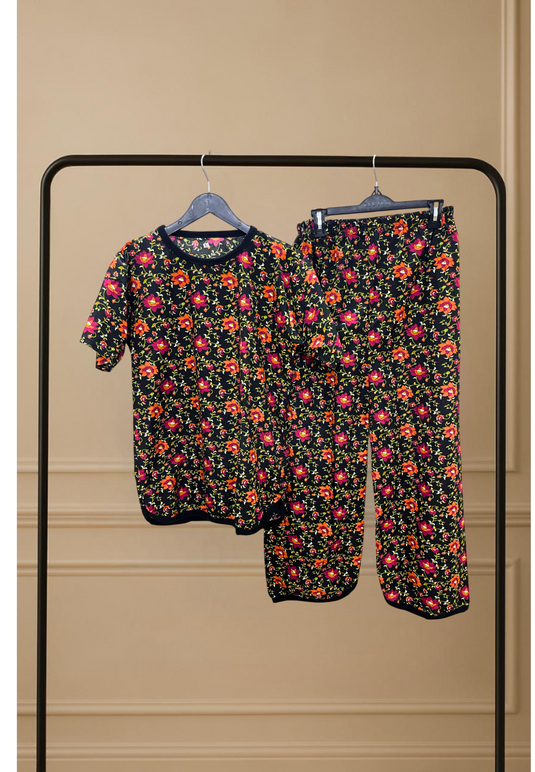 TWILIGHT BLOOM PRINTED SHIRT AND TROUSER