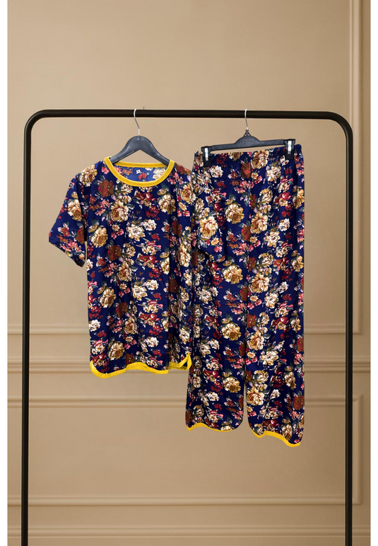 SAPPHIRE AUTUMN PRINTED SHIRT AND TROUSER