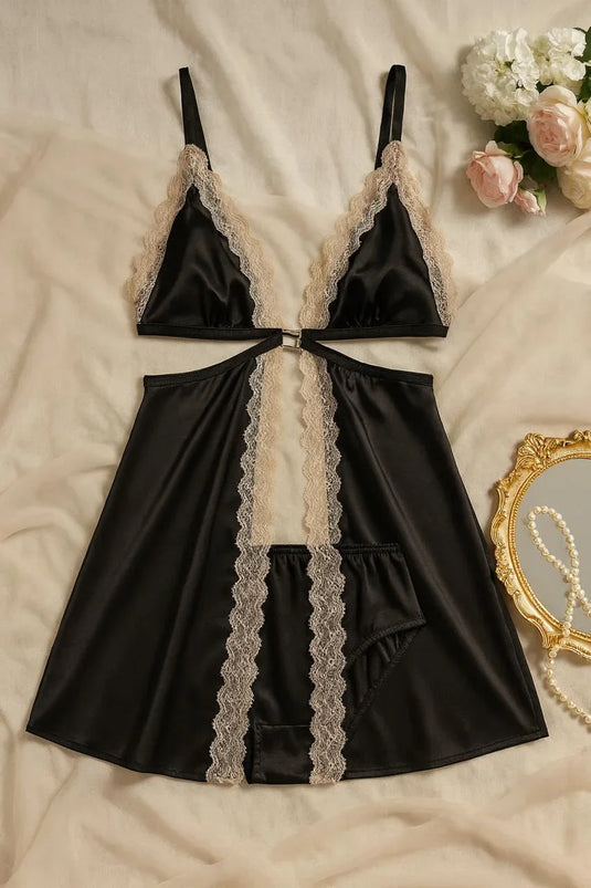 BLUSHING BRIDE NIGHTY 2 PIECES