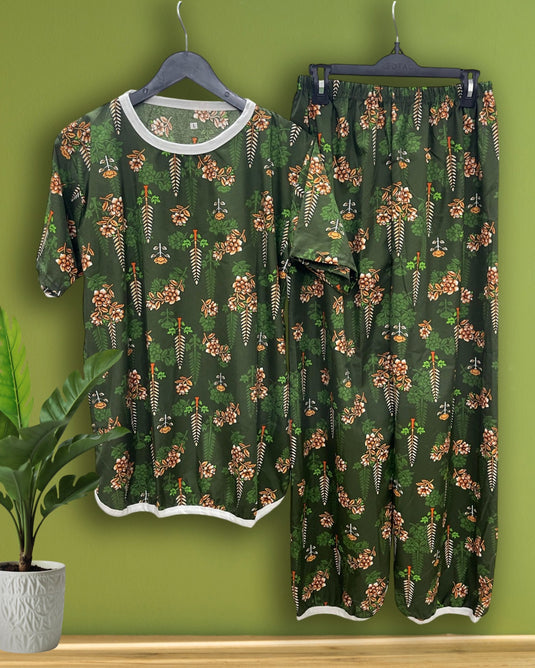 FOREST BLOOM PRINTED SHIRT AND TROUSER
