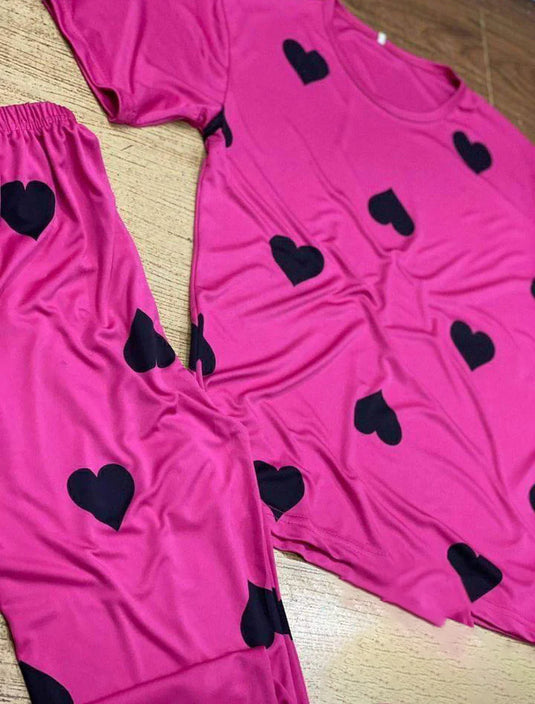 PINK BLACK HEARTS