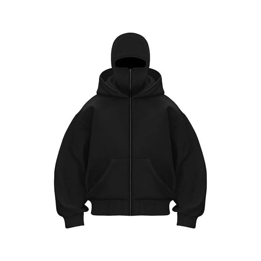 Luxury Ninja Face-Cover Hoodie
